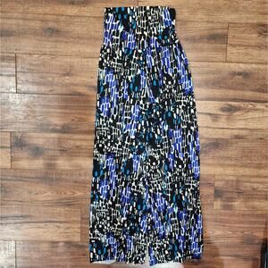 NWT Body Central Women's Fold Over Waist Wide Leg Stretch Palazzo Pants Small S